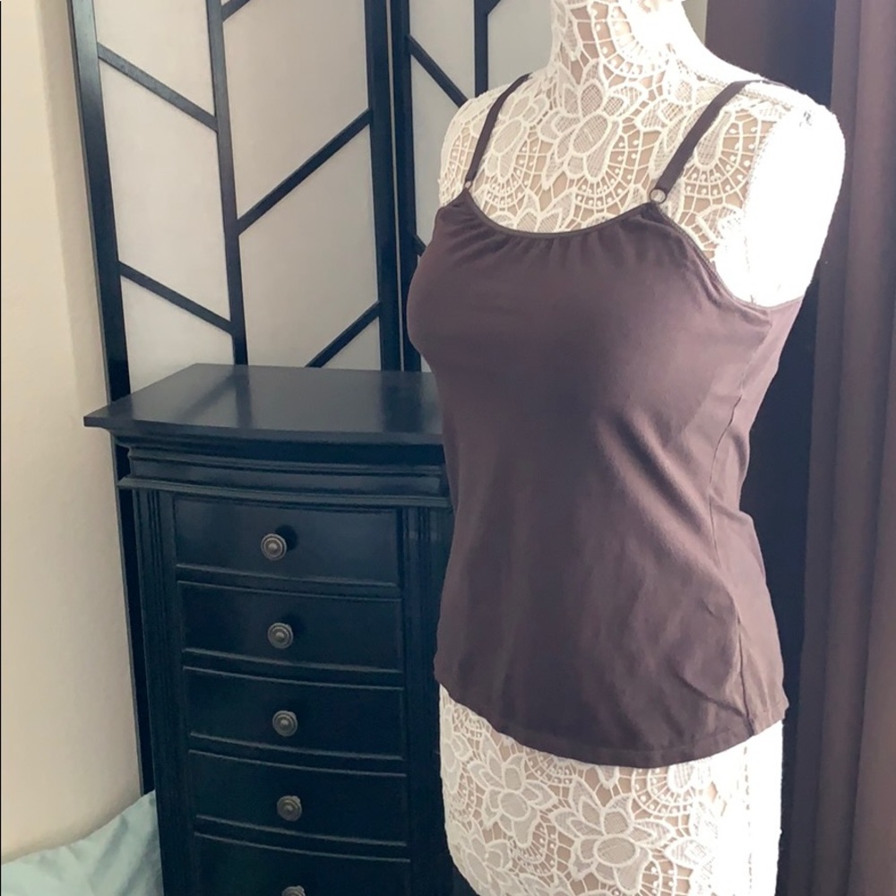 SS Brown Camisole w Built-in Underwire Bra 38DD